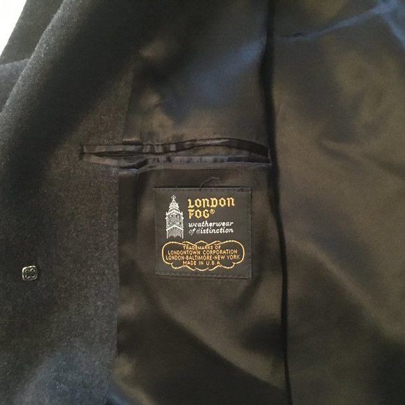 Vintage London Fog 100% Wool Overcoat Extra Long 42 - Picture 5 of 15